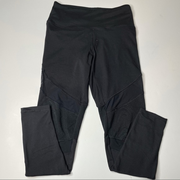 Marika Black Leggings with Mesh Detail Medium - Picture 1 of 5